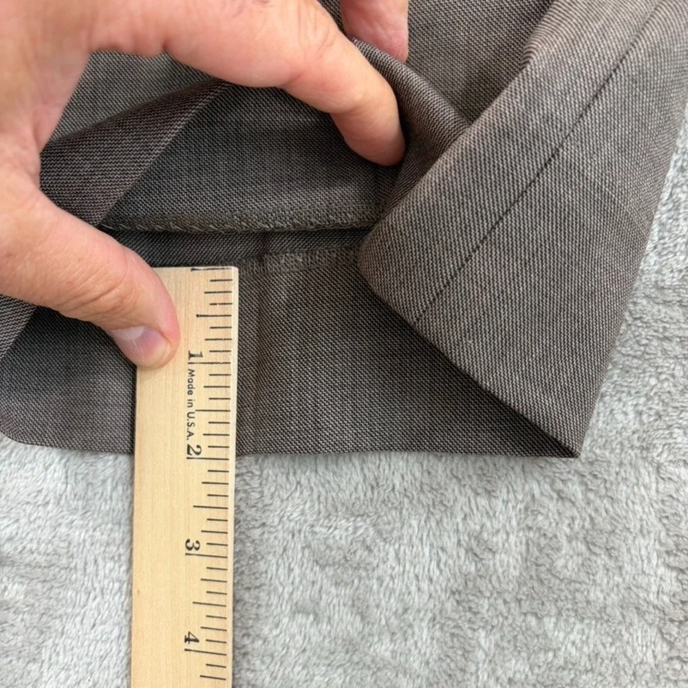 Banana Republic Classic Fit Dress Trousers Pants in Brown 100% Wool Men 34x32‎